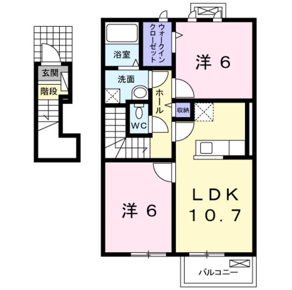 南アルプス市山寺のアパート