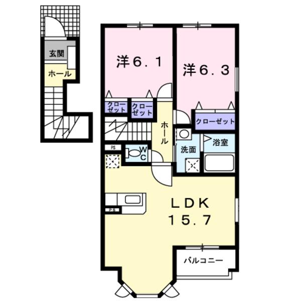 甲斐市篠原のアパート