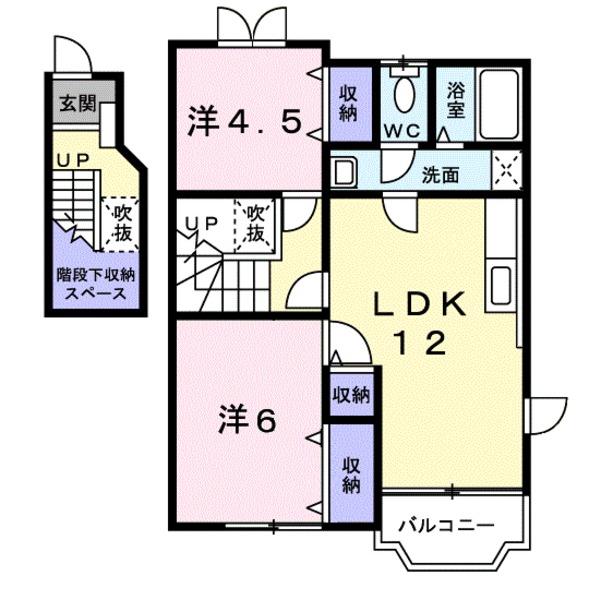 南アルプス市荊沢のアパート