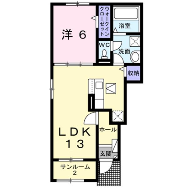 南アルプス市西野のアパート