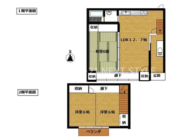 甲府市里吉１丁目の貸家