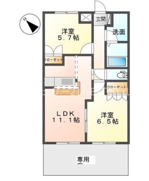 甲府市大里町のアパート