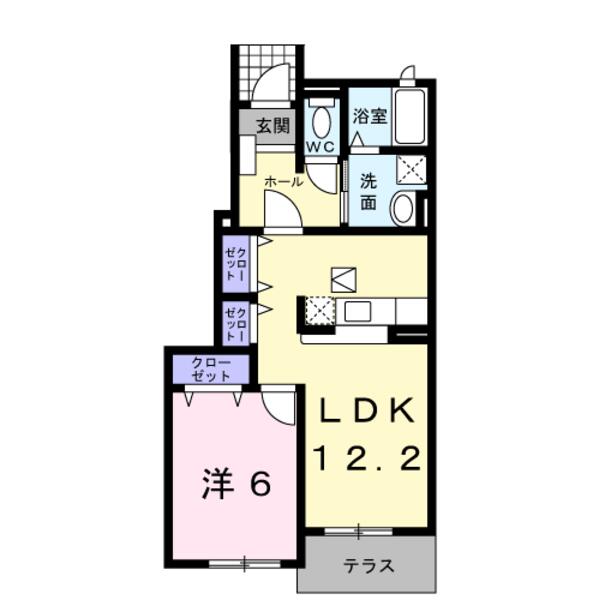 南アルプス市曲輪田のアパート