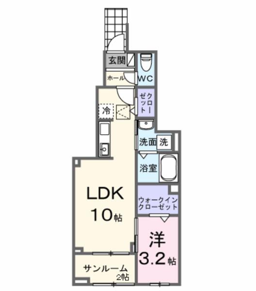 甲府市国母８丁目のアパート