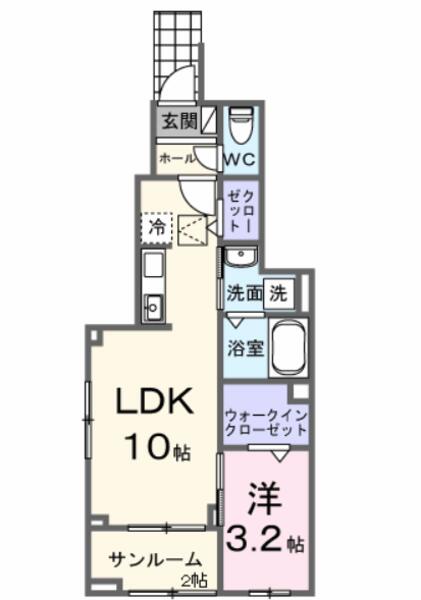 甲府市国母８丁目のアパート