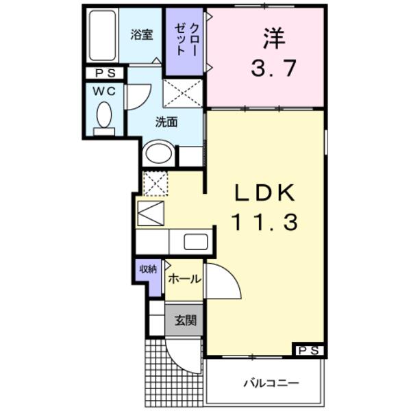 甲斐市富竹新田のアパート