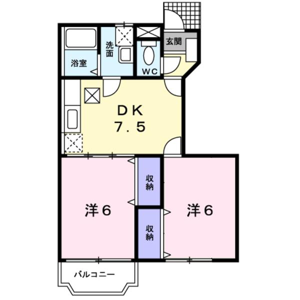 南アルプス市荊沢のアパート