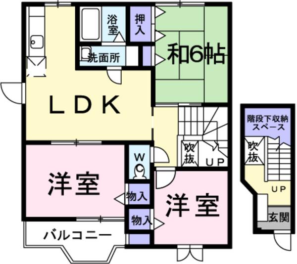 甲斐市中下条のアパート