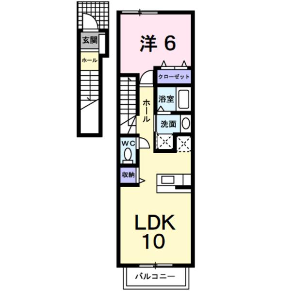 中央市西花輪のアパート