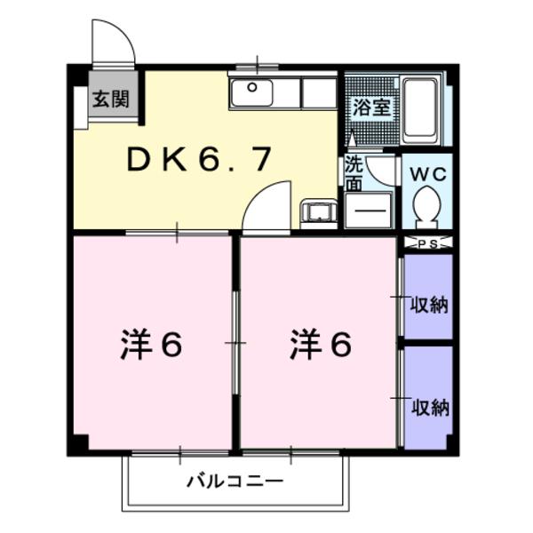 笛吹市春日居町鎮目のアパート