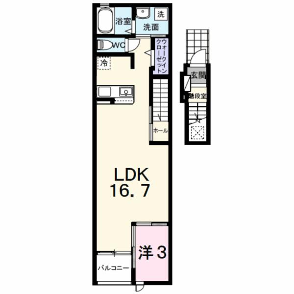 甲府市千塚１丁目のアパート