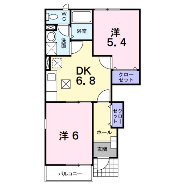 笛吹市春日居町鎮目のアパート
