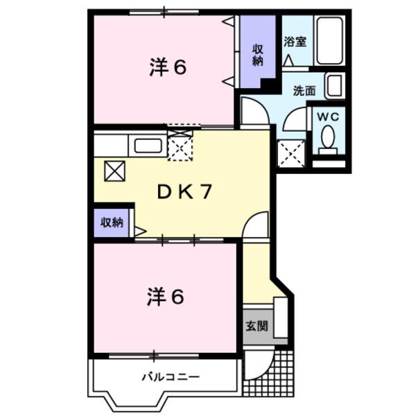 甲斐市大下条のアパート