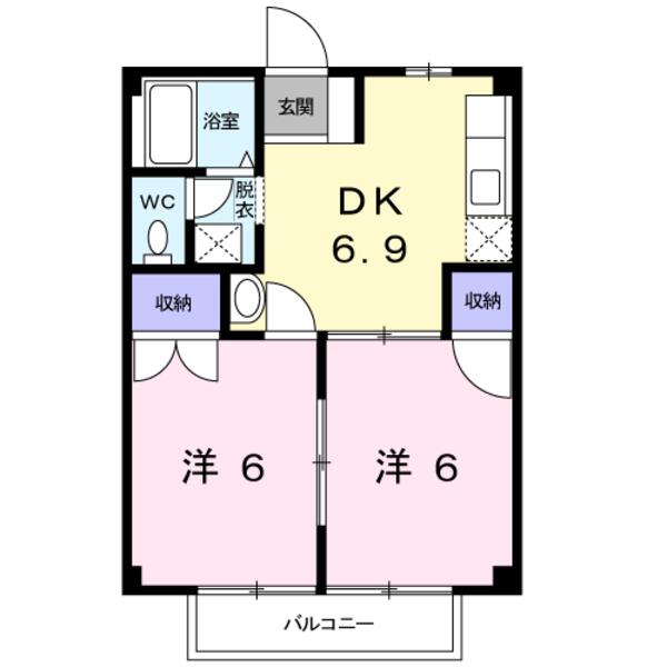 甲斐市島上条のアパート