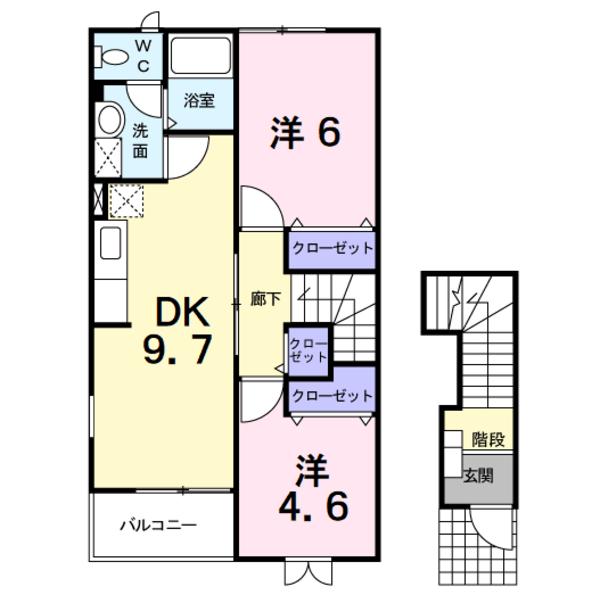 甲州市勝沼町等々力のアパート