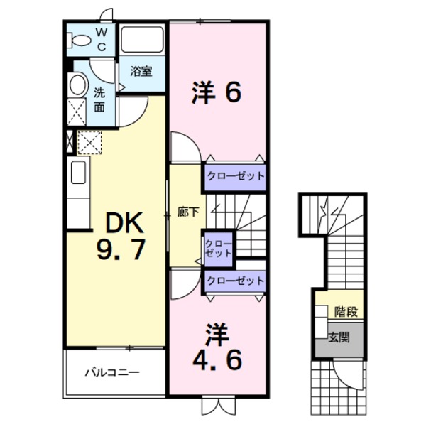甲州市勝沼町等々力のアパート