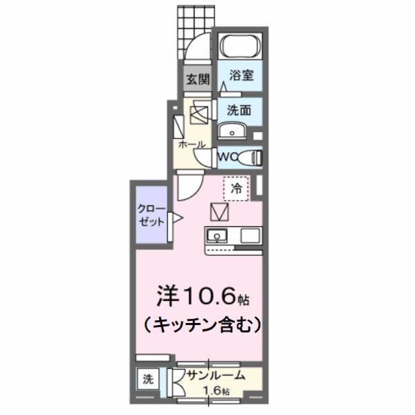 笛吹市石和町川中島のアパート