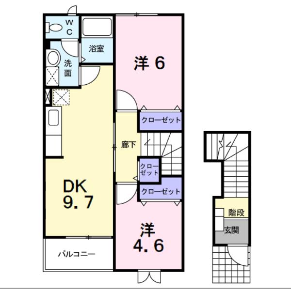 甲斐市龍地のアパート