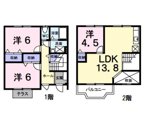 甲斐市島上条のアパート