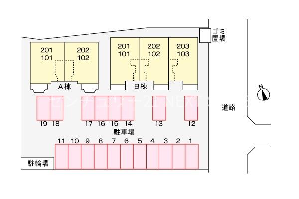 甲府市増坪町のアパート