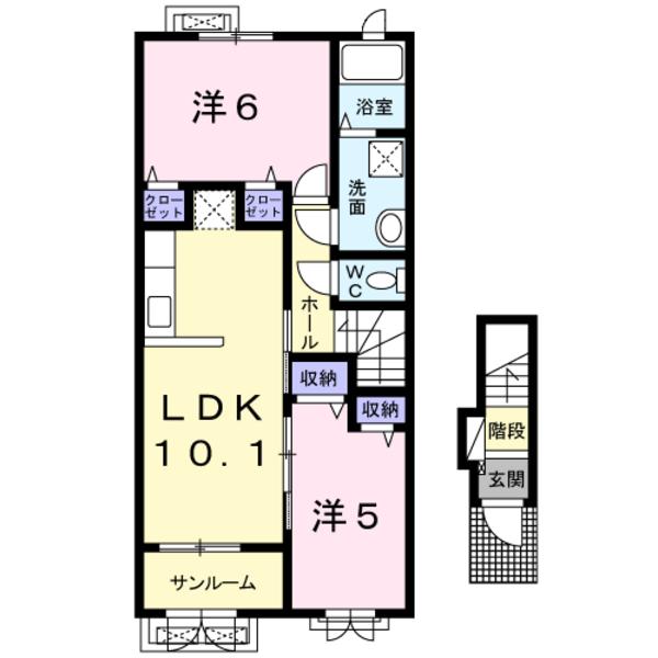 甲府市山宮町のアパート