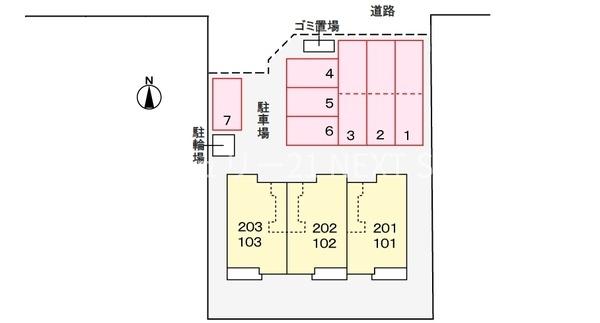 甲府市千塚５丁目のアパート