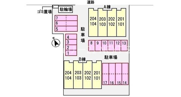甲府市下飯田２丁目のアパート