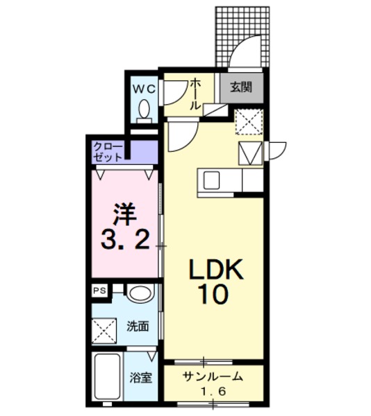笛吹市石和町市部のアパート