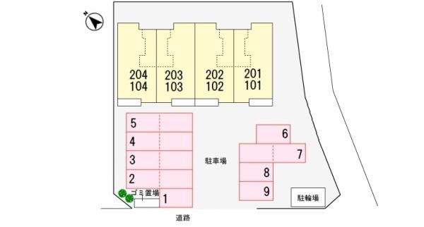 甲斐市龍地のアパート