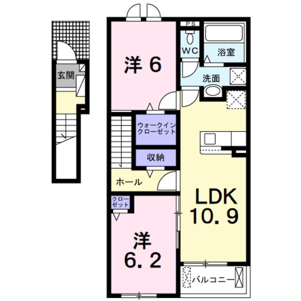 南アルプス市小笠原のアパート