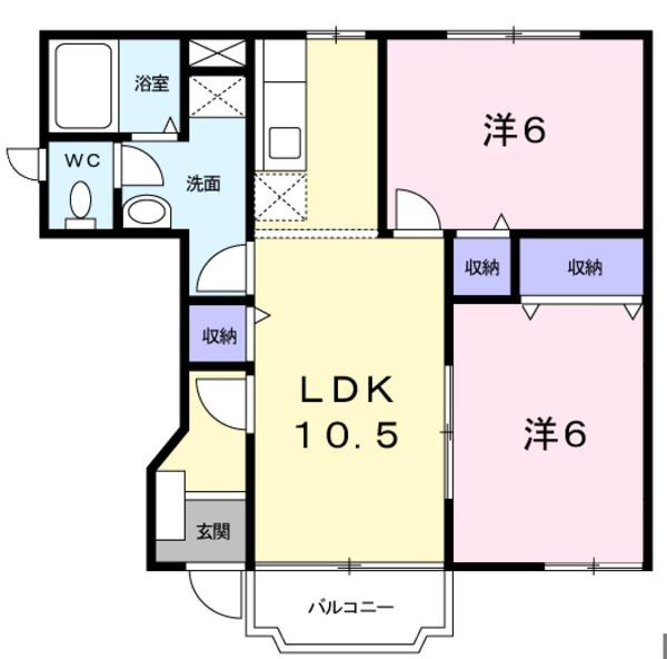 甲府市大里町のアパート