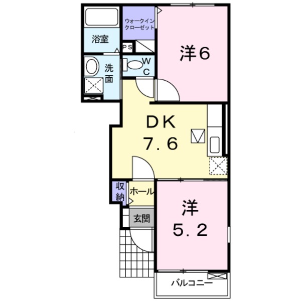 南アルプス市西南湖のアパート