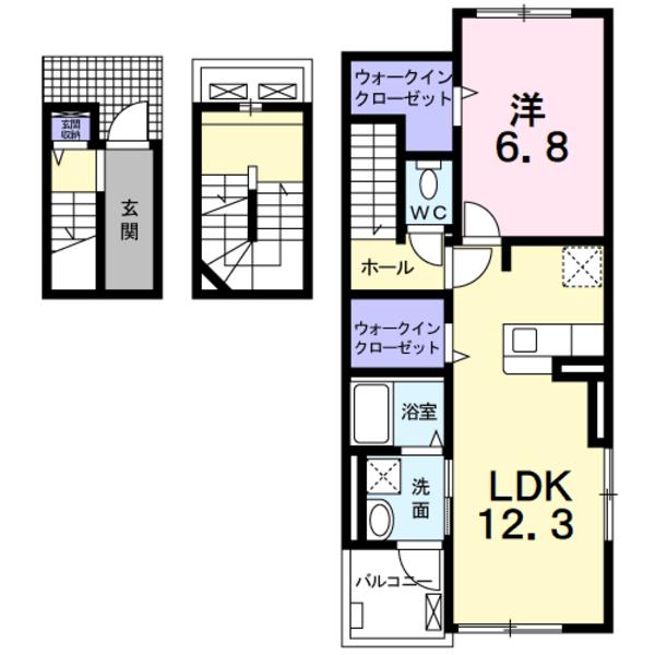 南アルプス市在家塚のアパート