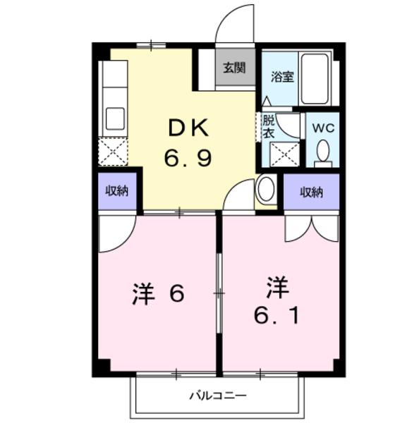 中央市成島のアパート