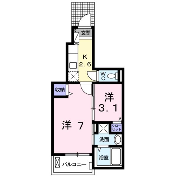 甲斐市竜王新町のアパート