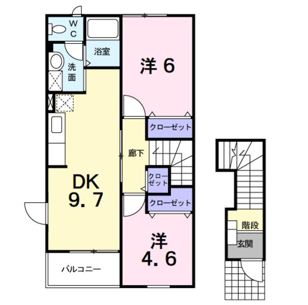 笛吹市一宮町末木のアパート