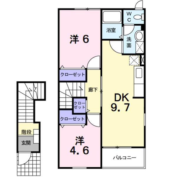 南アルプス市山寺のアパート