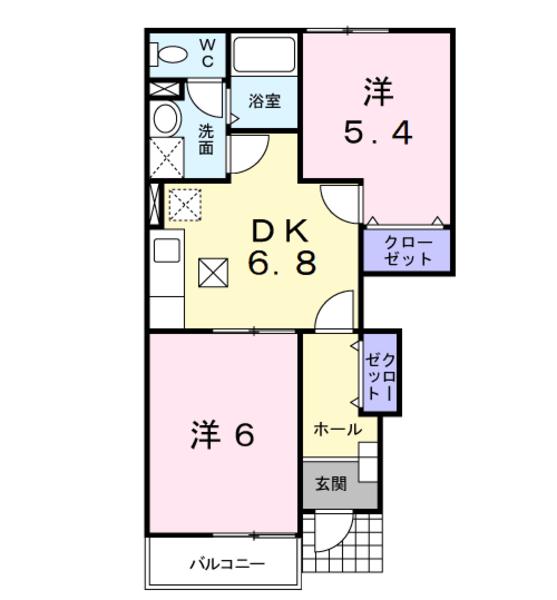 中央市西花輪のアパート