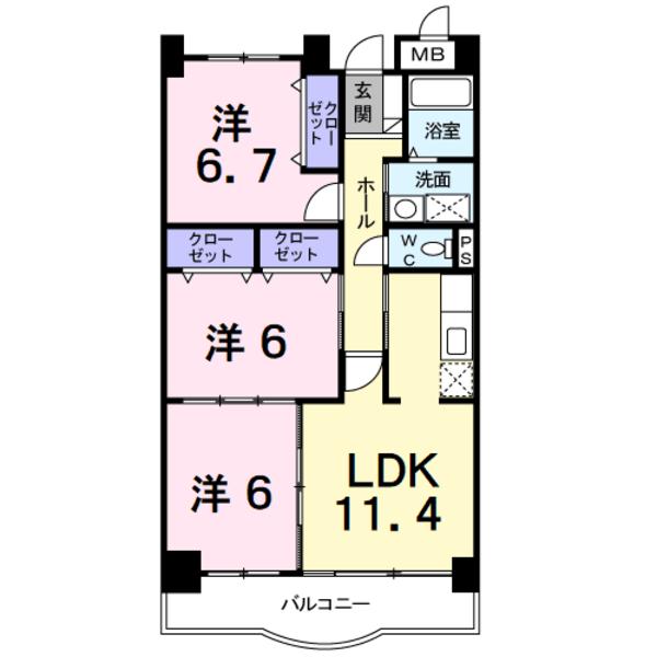 甲府市徳行５丁目のマンション