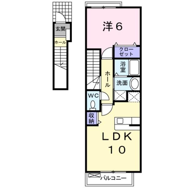 山梨市落合のアパート