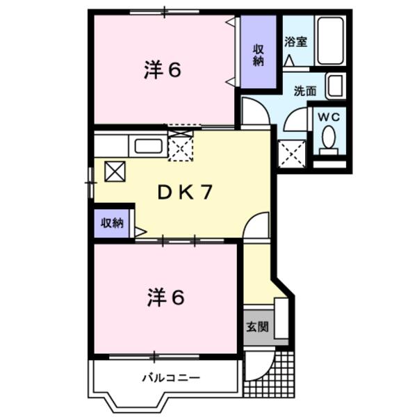 甲斐市大下条のアパート