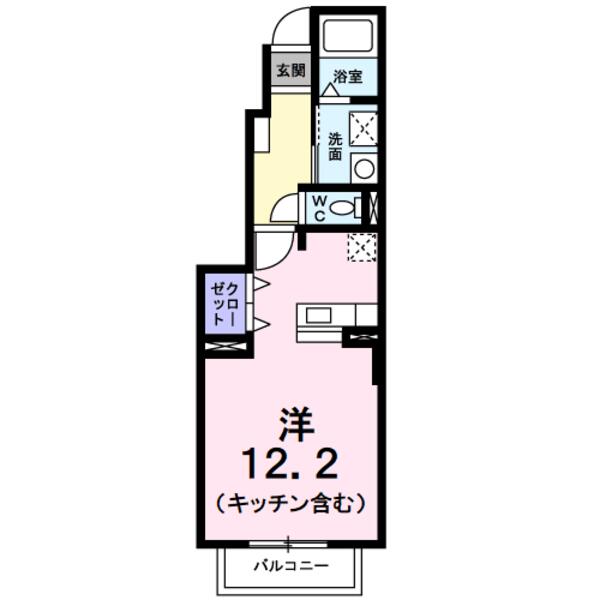 中央市西花輪のアパート