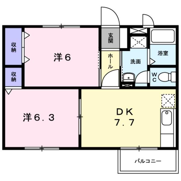 甲斐市富竹新田のアパート