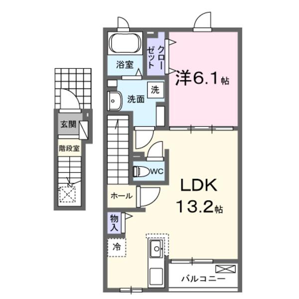 甲斐市富竹新田のアパート
