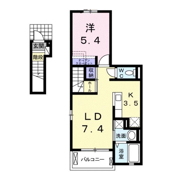 甲斐市富竹新田のアパート