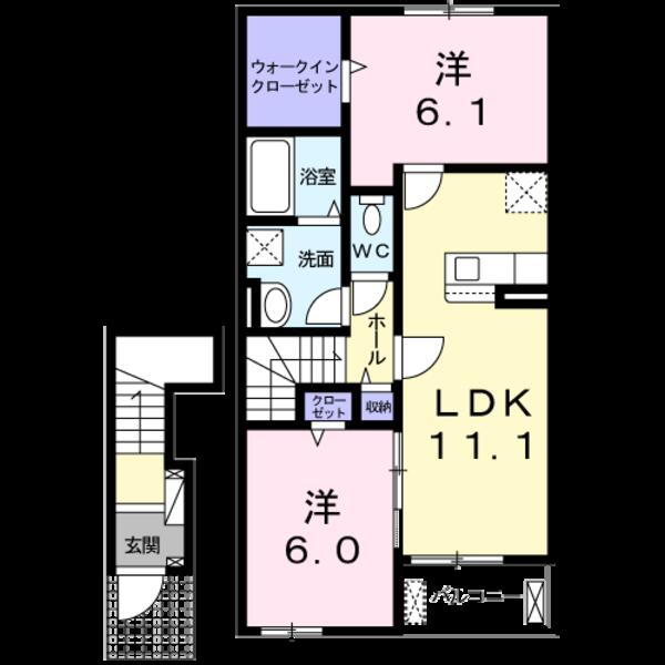南アルプス市上今諏訪のアパート
