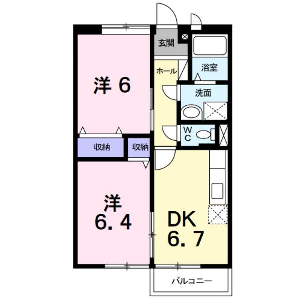中央市西花輪のアパート