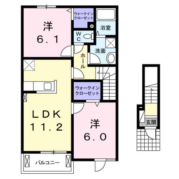 南アルプス市寺部のアパート