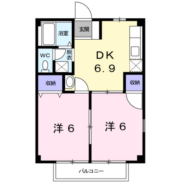甲斐市中下条のアパート