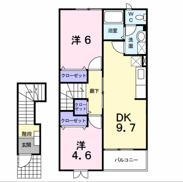 甲斐市龍地のアパート